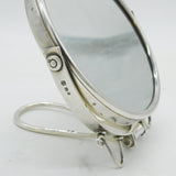 Sterling Silver Mounted Bathroom Vanity Mirror Antique 1923 London Art Deco