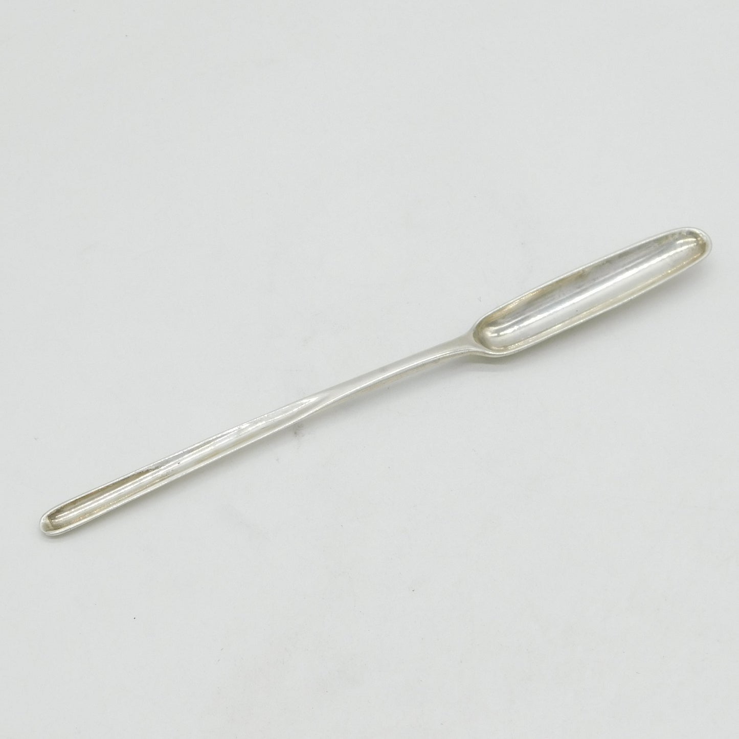 George II Sterling Silver Bone Marrow Scoop Spoon Antique 1737 London