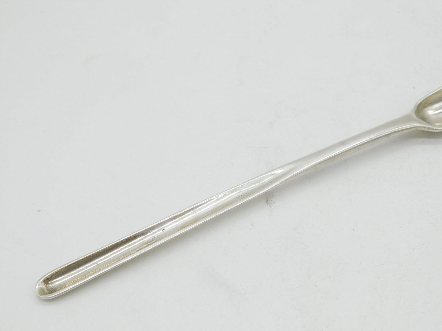 George II Sterling Silver Bone Marrow Scoop Spoon Antique 1737 London