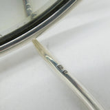 Sterling Silver Mounted Bathroom Vanity Mirror Antique 1923 London Art Deco