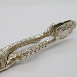 Edwardian Sterling Silver Novelty Harlequin Sugar Nips Antique 1904 London