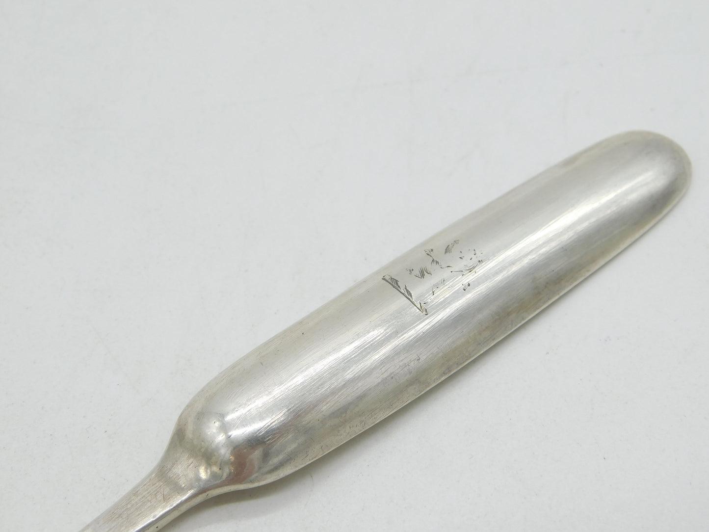 George II Sterling Silver Bone Marrow Scoop Spoon Antique 1737 London