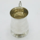 George III Sterling Silver Baluster Tankard Mug Antique 1764 London