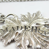 Victorian Sterling Silver Vine Form Madeira Wine Decanter Label 1846 Birmingham