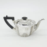 Victorian Sterling Silver Wooden Handle Bachelor's Teapot 1893 Birmingham
