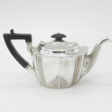Victorian Sterling Silver Wooden Handle Bachelor's Teapot 1893 Birmingham