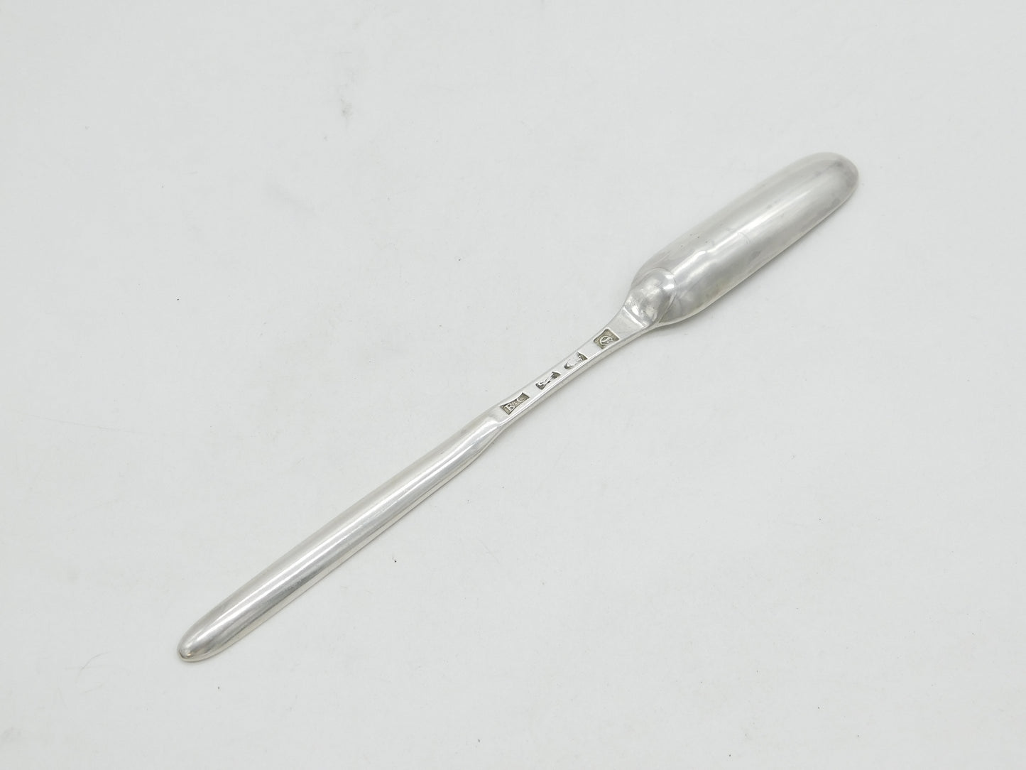 George II Sterling Silver Bone Marrow Scoop Antique 1758 London B. Cartwright