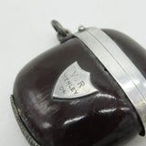 Edwardian Sterling Silver & Kola Nut Vesta Case Antique c1904 'V.R Henley'