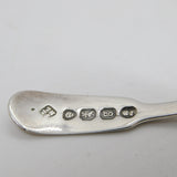 George IV Sterling Silver Leaf Pattern Tea Caddy Spoon Antique 1822 London