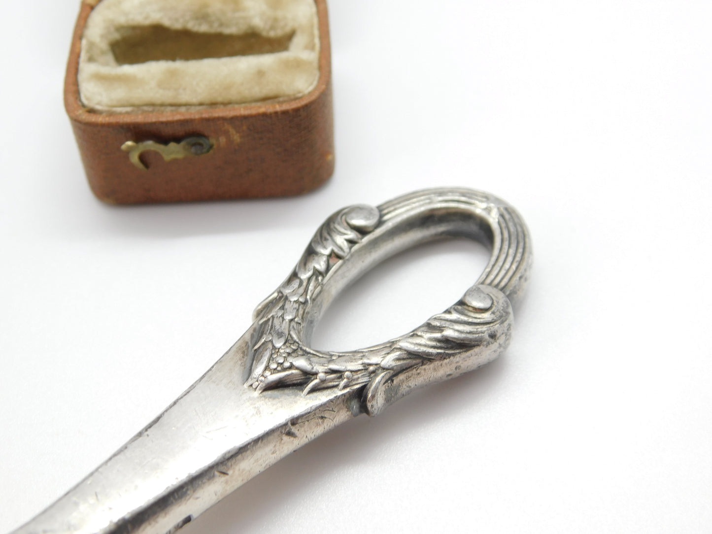 German Silver Plated Art Nouveau Armorial Crested Desk Seal Stamp c1880