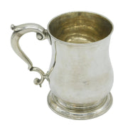 George II Sterling Silver Baluster Tankard Mug Antique 1745 London