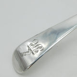 Georgian Sterling Silver Large Crested Serving Ladle 1809 London Antique