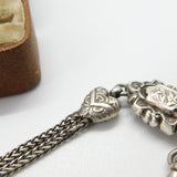 Sterling Silver Albertina Watch Chain with Propelling Pencil Fob 1911 London