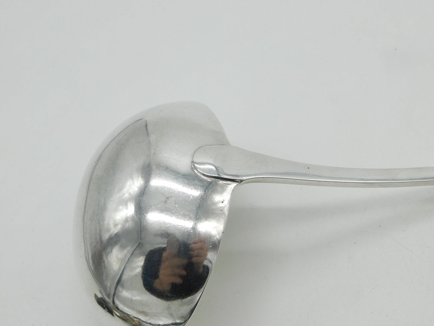 Georgian Sterling Silver Large Crested Serving Ladle 1809 London Antique