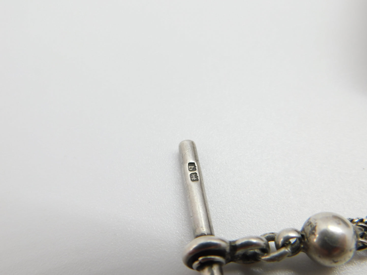 Sterling Silver Albertina Watch Chain with Propelling Pencil Fob 1911 London