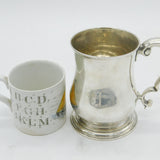 George II Sterling Silver Baluster Tankard Mug Antique 1745 London