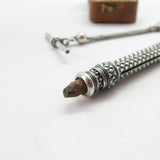 Sterling Silver Albertina Watch Chain with Propelling Pencil Fob 1911 London