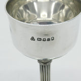 Sterling Silver Column Form Wine Goblet 'David Poore, Wells Cathedral' Vintage