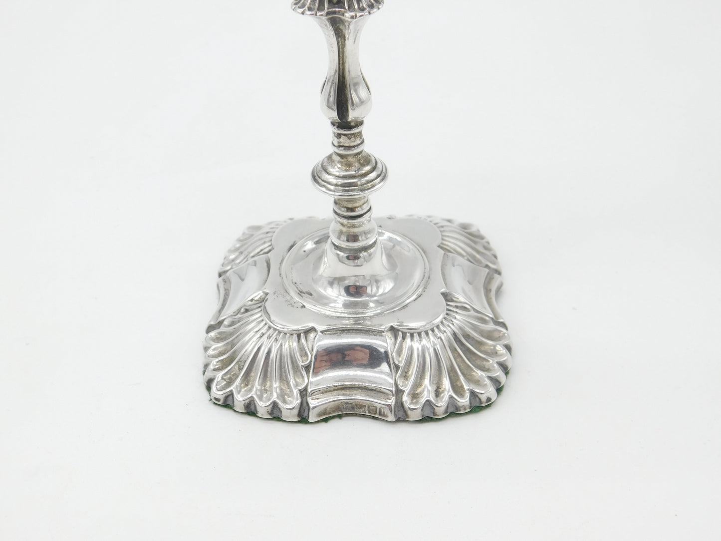 Edwardian Sterling Silver Scrolled Single Candlestick Antique 1903 London