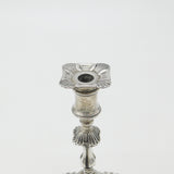 Edwardian Sterling Silver Scrolled Single Candlestick Antique 1903 London