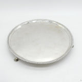 George III Large Sterling Silver Salver Dish Antique 1775 London Robert Jones