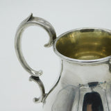 Victorian Sterling Silver Gilded Baluster Cream Jug 1851 London Antique