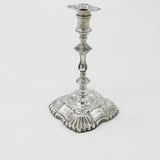 Edwardian Sterling Silver Scrolled Single Candlestick Antique 1903 London