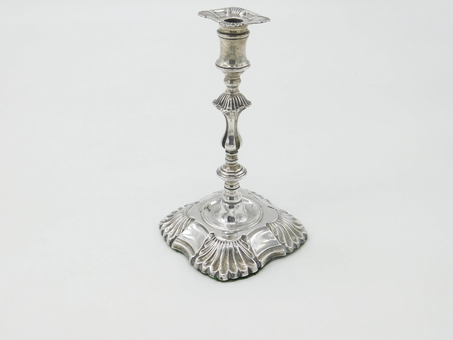 Edwardian Sterling Silver Scrolled Single Candlestick Antique 1903 London