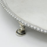 George III Large Sterling Silver Salver Dish Antique 1775 London Robert Jones