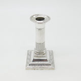 Victorian Sterling Silver Corinthian Column Single Candlestick 1896 London