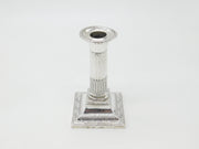 Victorian Sterling Silver Corinthian Column Single Candlestick 1896 London