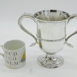 Newcastle George III Sterling Silver Two-Handled Loving Cup Antique 1791