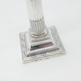 Victorian Sterling Silver Corinthian Column Single Candlestick 1896 London
