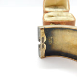 Victorian Sterling Silver Gilt Aesthetic Movement Bird Pattern Cuff Bangle c1880