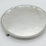 George III Large Sterling Silver Salver Dish Antique 1775 London Robert Jones