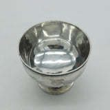 Chinese Sterling Silver Aestehtic Flower Bird Pattern Sugar Bowl c1920 Antique