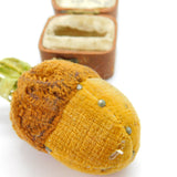 Victorian Novelty Sewing Pin Cushion Acorn Shaped c1890 Antique