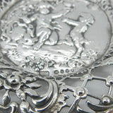 Victorian Sterling Silver Mythic Scene Treat Dish 1891 London Import Antique