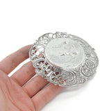 Victorian Sterling Silver Mythic Scene Treat Dish 1891 London Import Antique