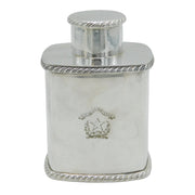 Scottish Victorian Silver Plated 'Black Family' Crest Tea Caddy Antique c1890