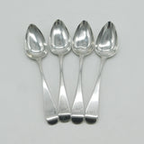 Dumfries Scottish Provincial Georgian Sterling Silver Teaspoons 1820 Antique