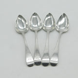 Dumfries Scottish Provincial Georgian Sterling Silver Teaspoons 1820 Antique