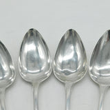 Dumfries Scottish Provincial Georgian Sterling Silver Teaspoons 1820 Antique