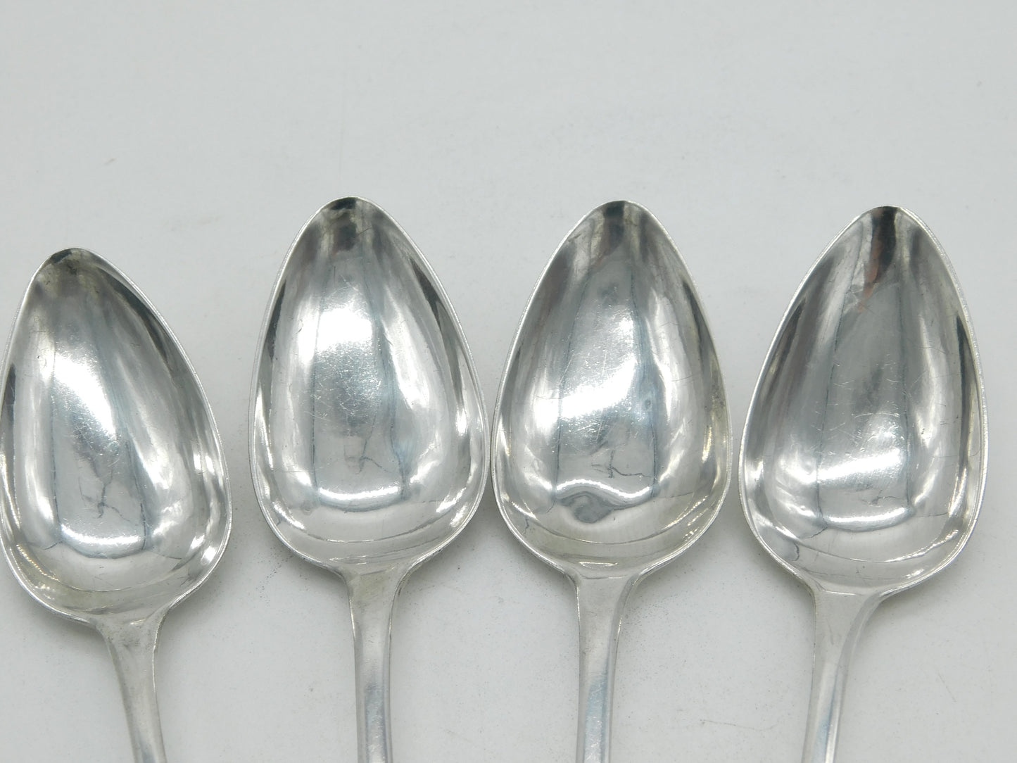 Dumfries Scottish Provincial Georgian Sterling Silver Teaspoons 1820 Antique