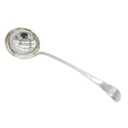 Scottish Provincial George III Sterling Silver Ladle Antique c1765 Glasgow