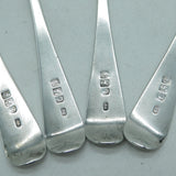 Dumfries Scottish Provincial Georgian Sterling Silver Teaspoons 1820 Antique