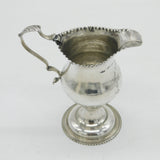 George III Sterling Silver Pedestal Cream Jug Antique 1771 London