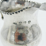 George III Sterling Silver Pedestal Cream Jug Antique 1771 London