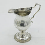 George III Sterling Silver Pedestal Cream Jug Antique 1771 London