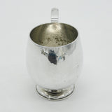 Robert Edgar Stone Arts & Crafts Planished Sterling Silver Tankard 1946 Antique